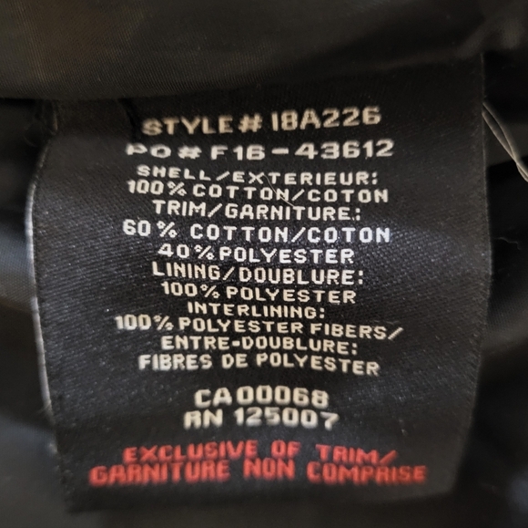 Tough Duck Men's 2XL Canvas Work Jacket – Black with Grey Cotton Sleeves D6 - Picture 11 of 14